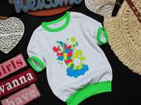 Troskliwe misie - bluzeczka t-shirt print r 100