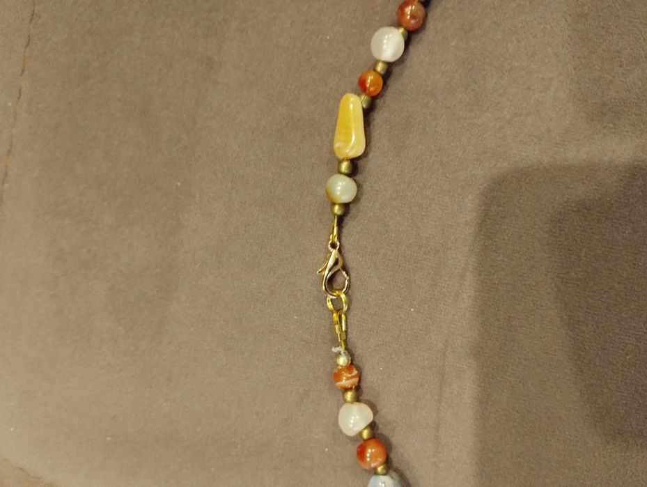 Бусы из натурального агата