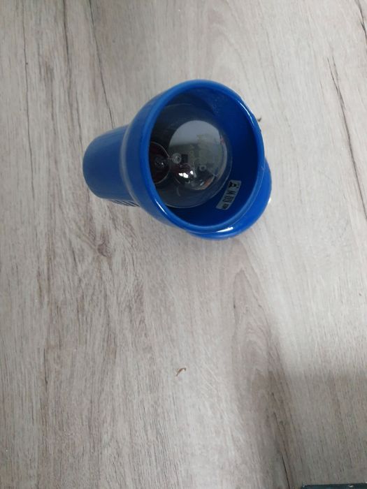 Klosz lampa reflektor halogen do renowacji tanio niebieski niebieska