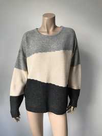 Selected sweter damski oversize wełna alpaka M