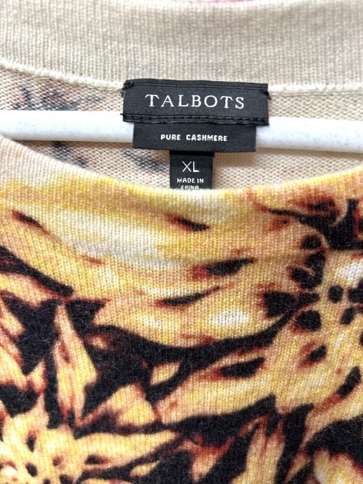 Свитер 100% кашемир с принтом