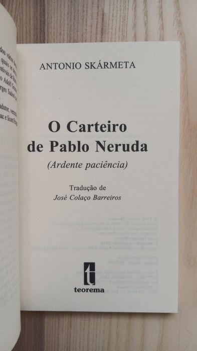 Antonio Skármeta, O Carteiro de Pablo Neruda