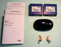 Małe dyskretne aparaty słuchowe - 2 xAudioService R S 7.8    gwarancja