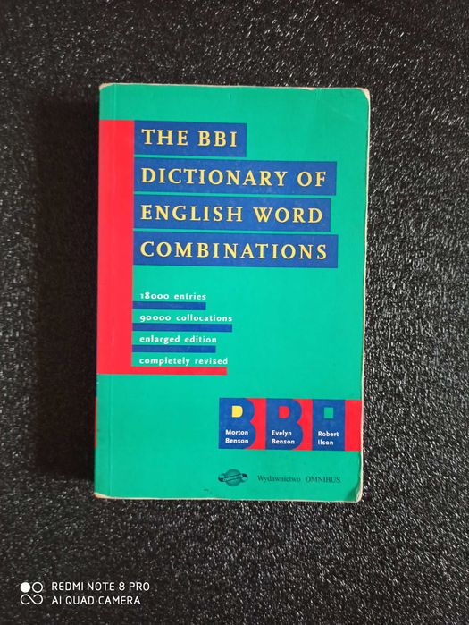 The BBI Dictionary of English Word Combinations, Benson