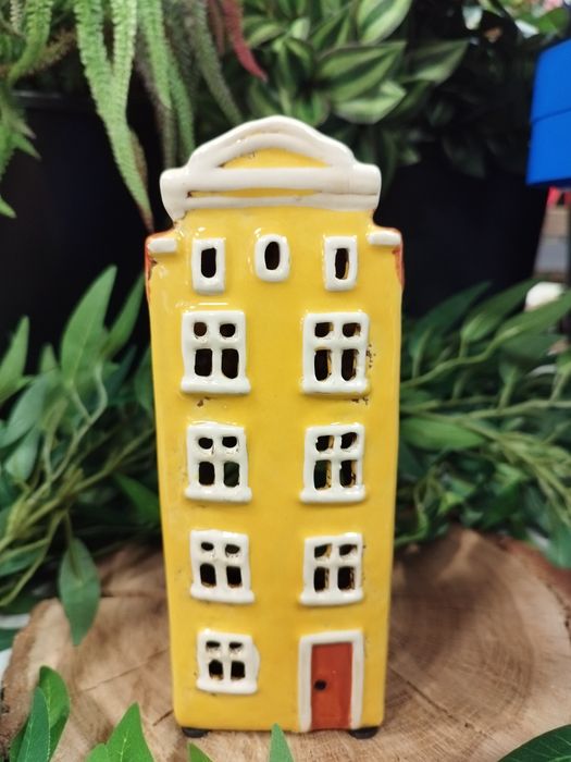 Domek kamienica na tealighty wys. 17.5 cm