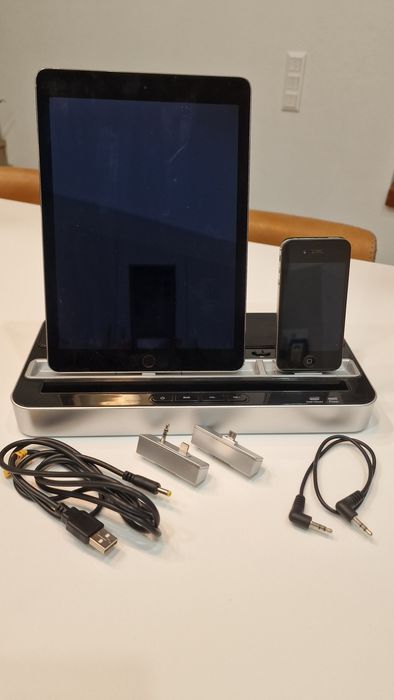 Carregador x2 iPhone iPad e outros c/som