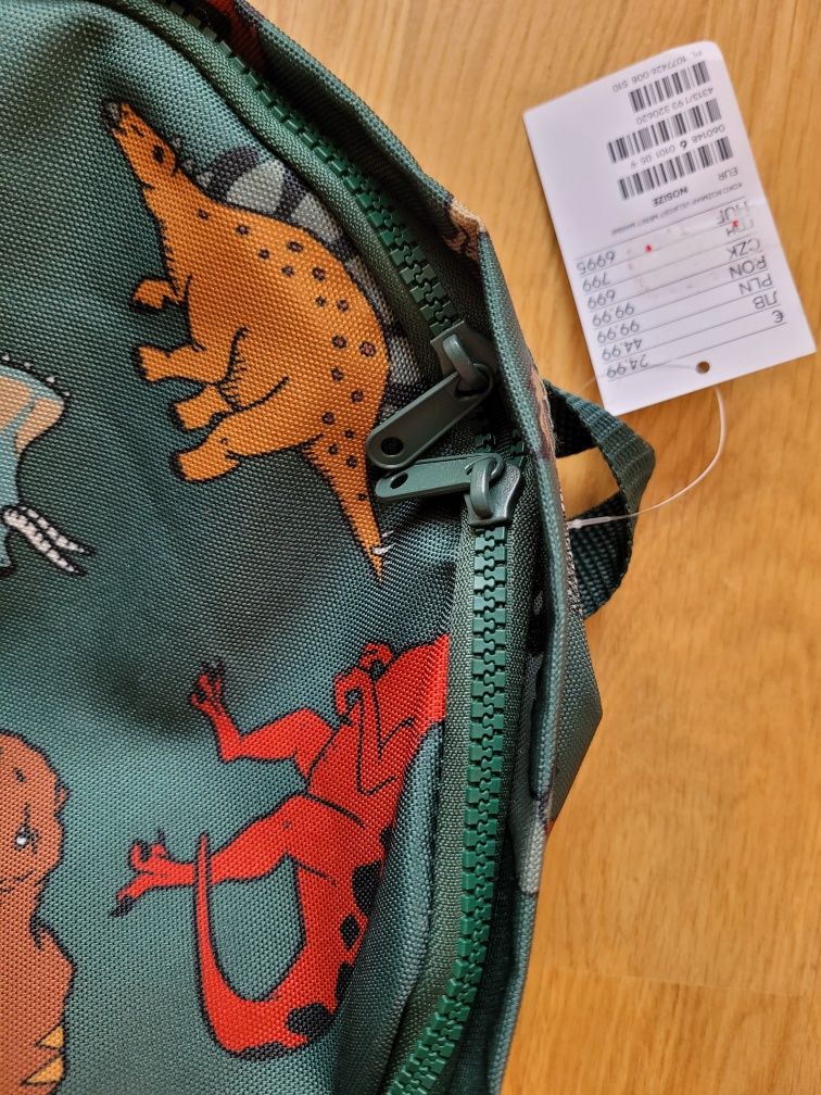Plecak h&m nowy z metką dla chłopca dinozaury