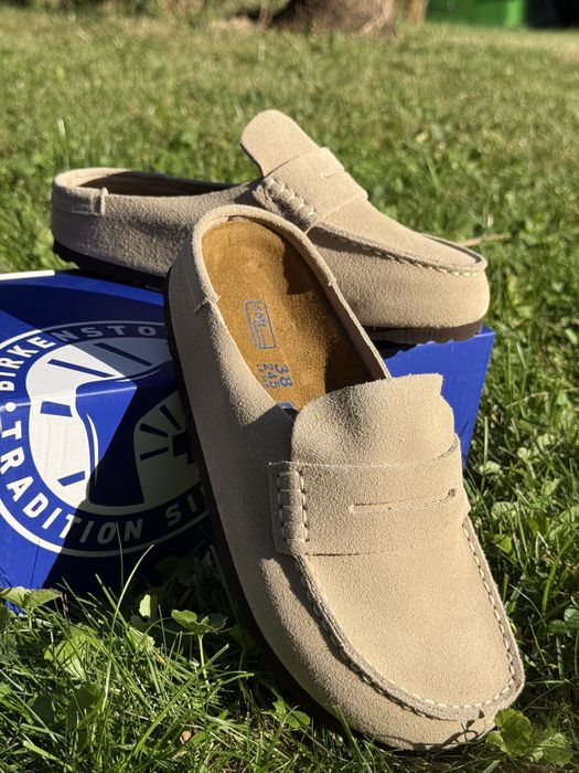 Замшеві шльопанці   Мюлі клоги біркеншток birkenstock naples