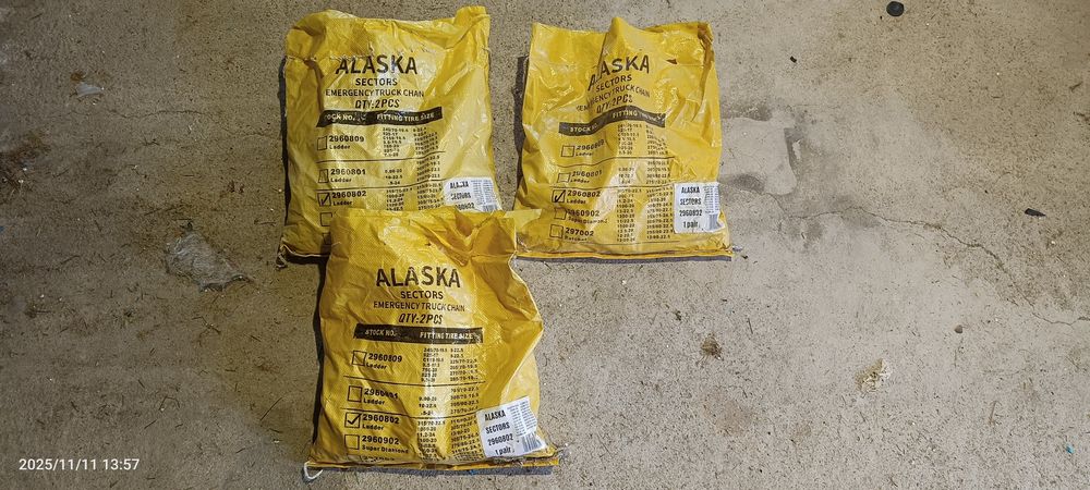 Łańcuchy śniegowe Alaska tir 6 sztuk