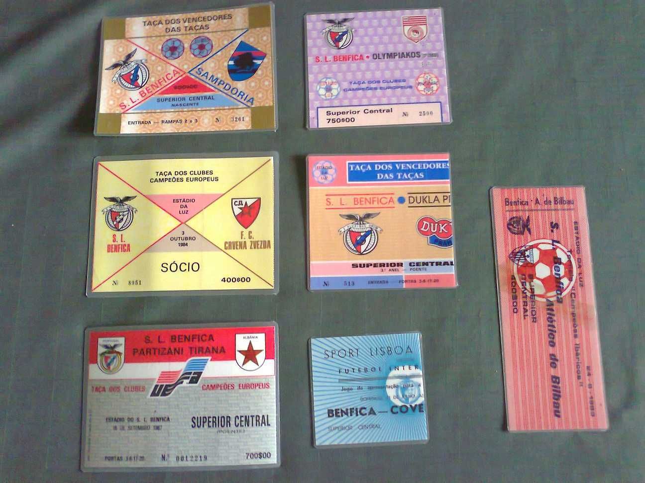 SLB - Benfica - vintage: Galhardetes, Porta-Chaves, Bilhetes, Poster