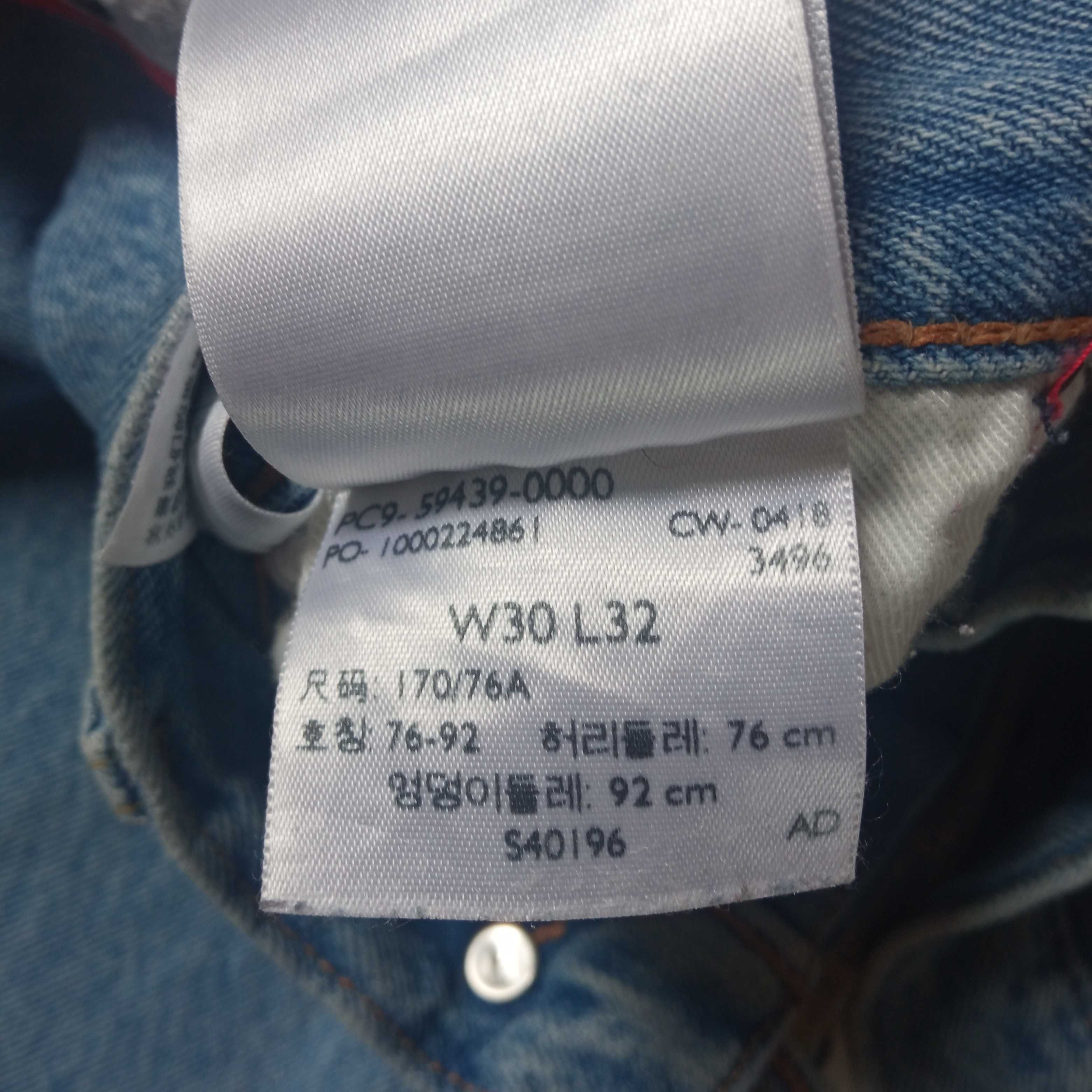 Jeans Levi's 501 Cropped Lampasy Damskie Spodnie Dżinsowe W30 L32