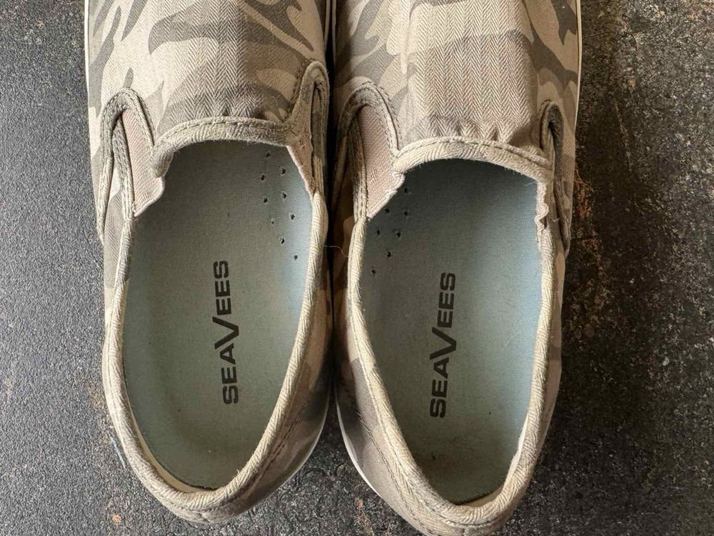 Кроссовки мокасины SeaVees Baja Slip-On Saltwash Sage Camo