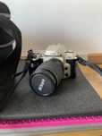 Camara fotografica com rolo