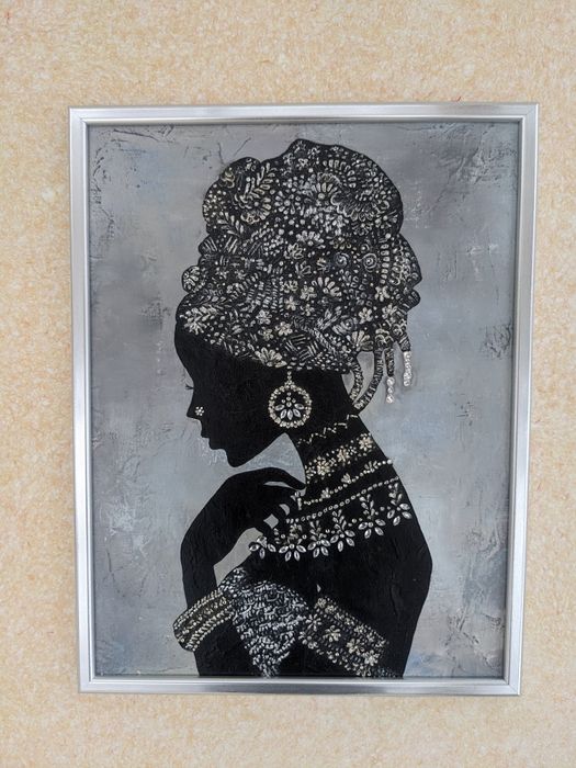 Объемная картина со стразами