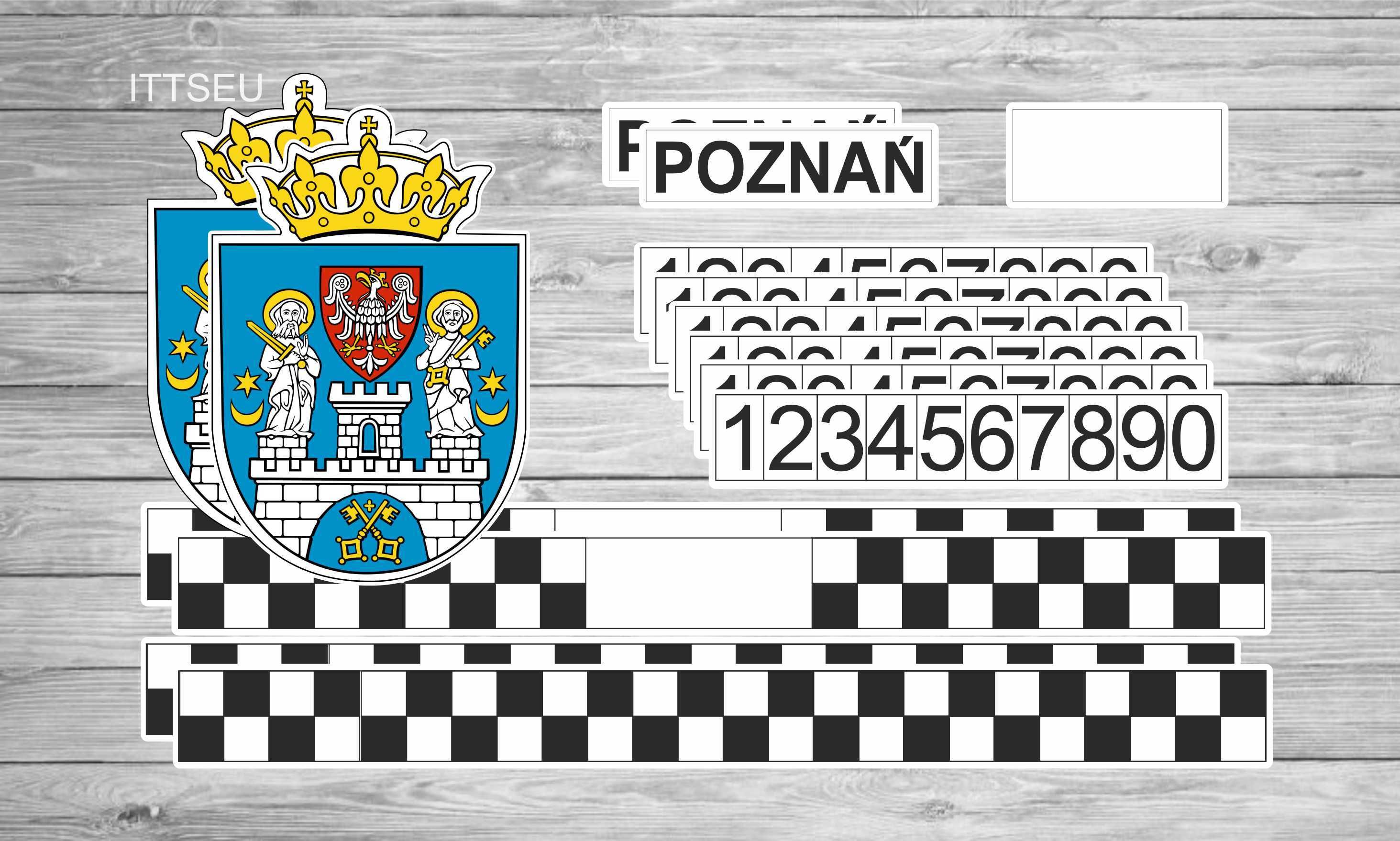 Naklejki magnetyczne oznakowanie taxi Poznań