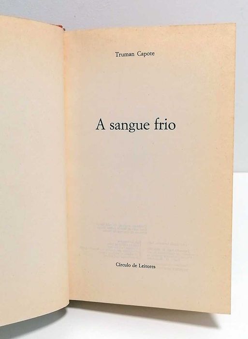 A Sangue Frio, de Truman Capote