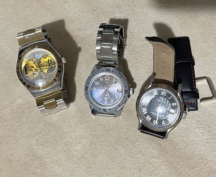 Zestaw zegarków mechanicznych.