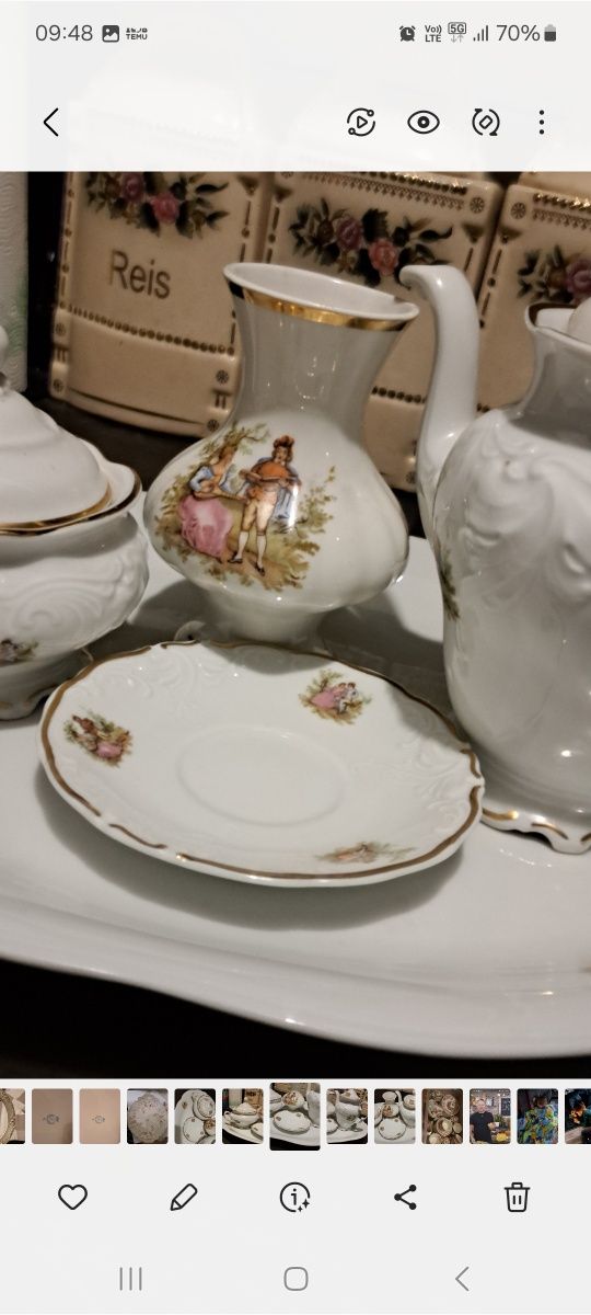 Serwis  kawowy. Porcelana.