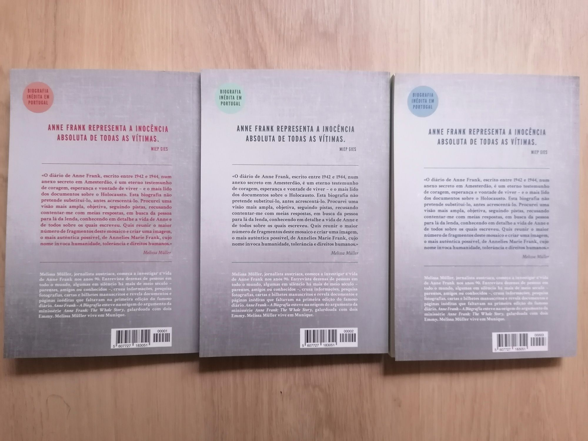 Biografia de Anne Frank (Melissa Muller) 3 volumes