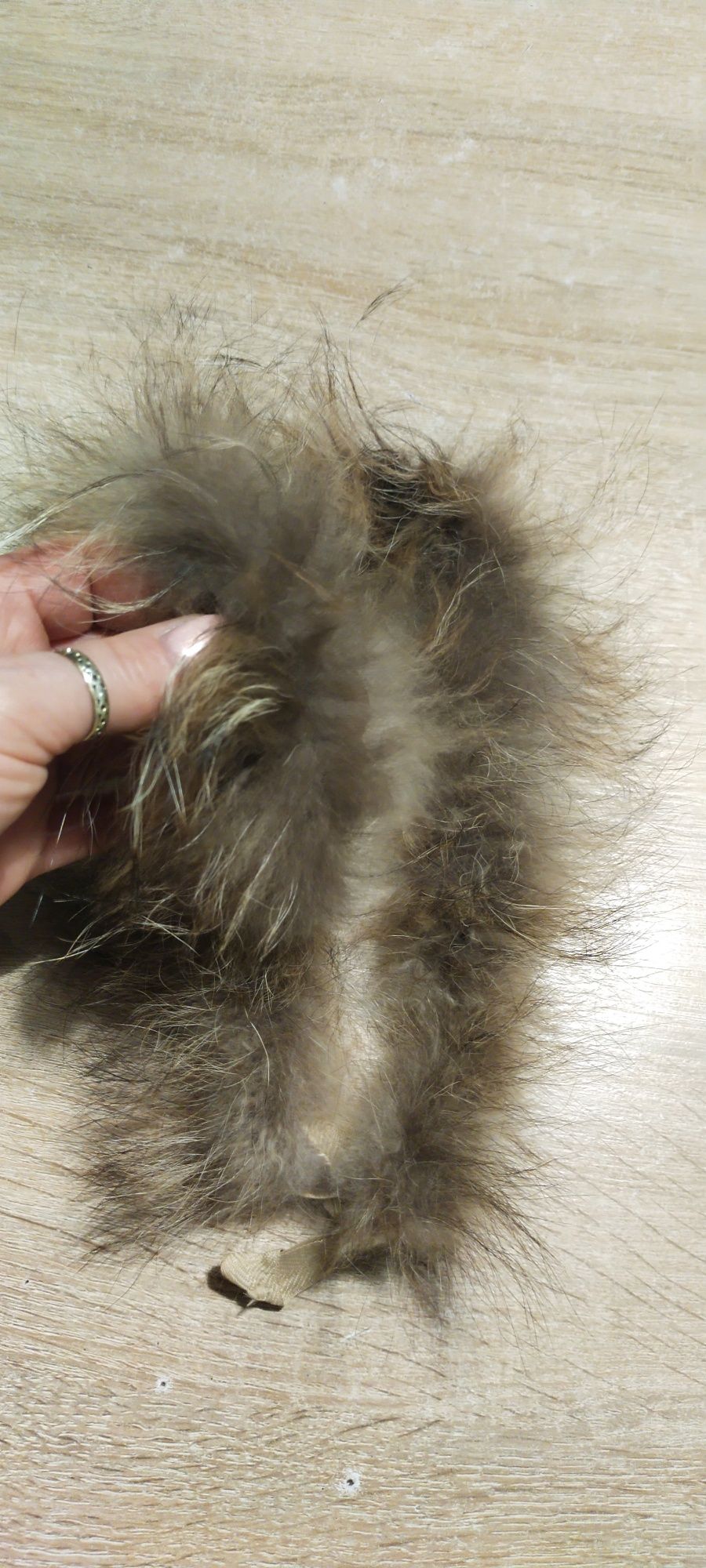 Futerko naturalne obszycie kaptura 66cm