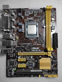 Материнка Asus H81M-C Socket 1150 DDR3 + Intel Core I3-4160