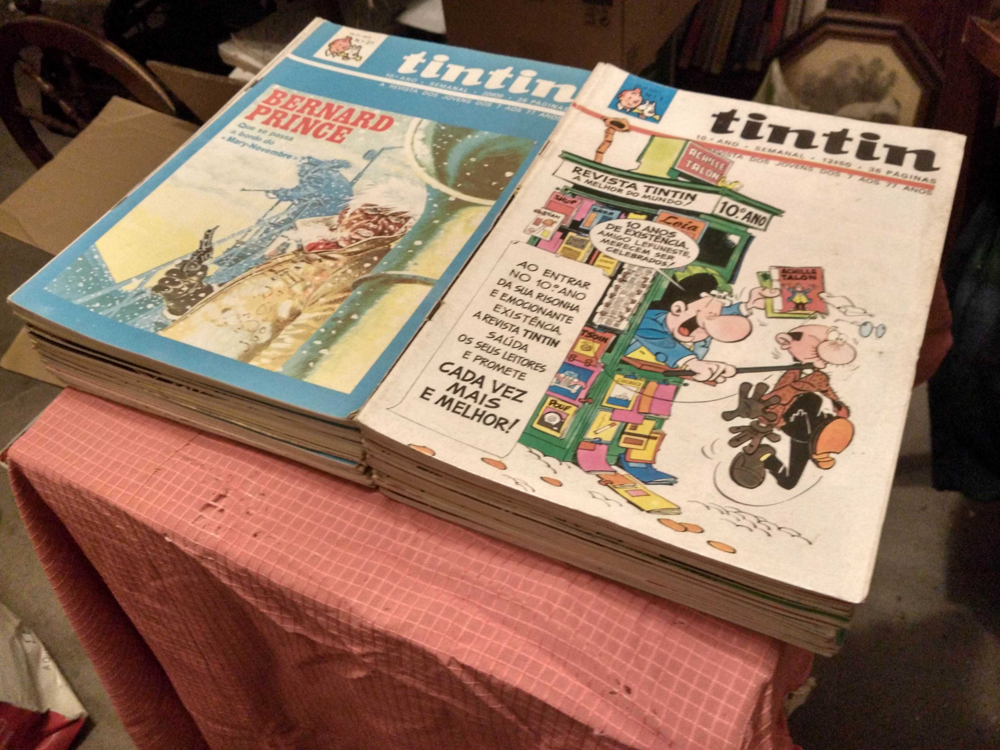 Revista Tintin - Anos Completos, em fascículos, Excelente Estado