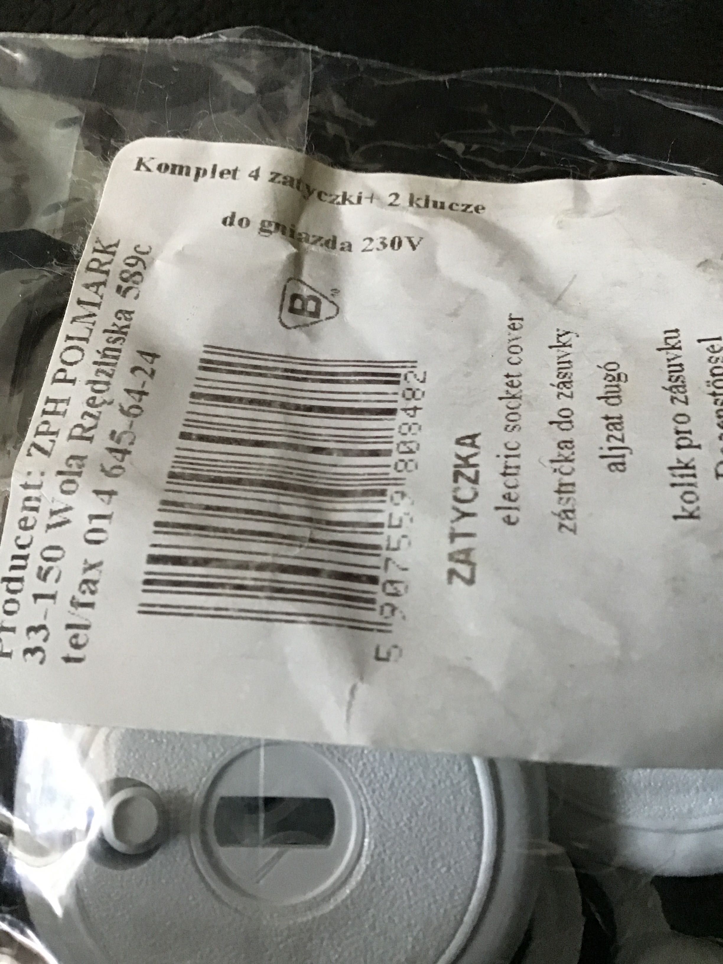 Zatyczki do kontaktu nowe.