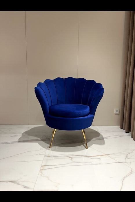 Fotel Muszelka stylowy fotel Muszla Glamour Kolory