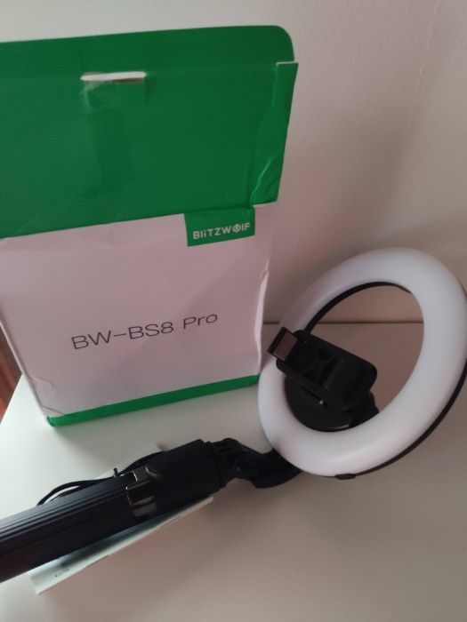 Selfie stick comando / anel de iluminação BlitzWolf BW-BS8 Pro SELA