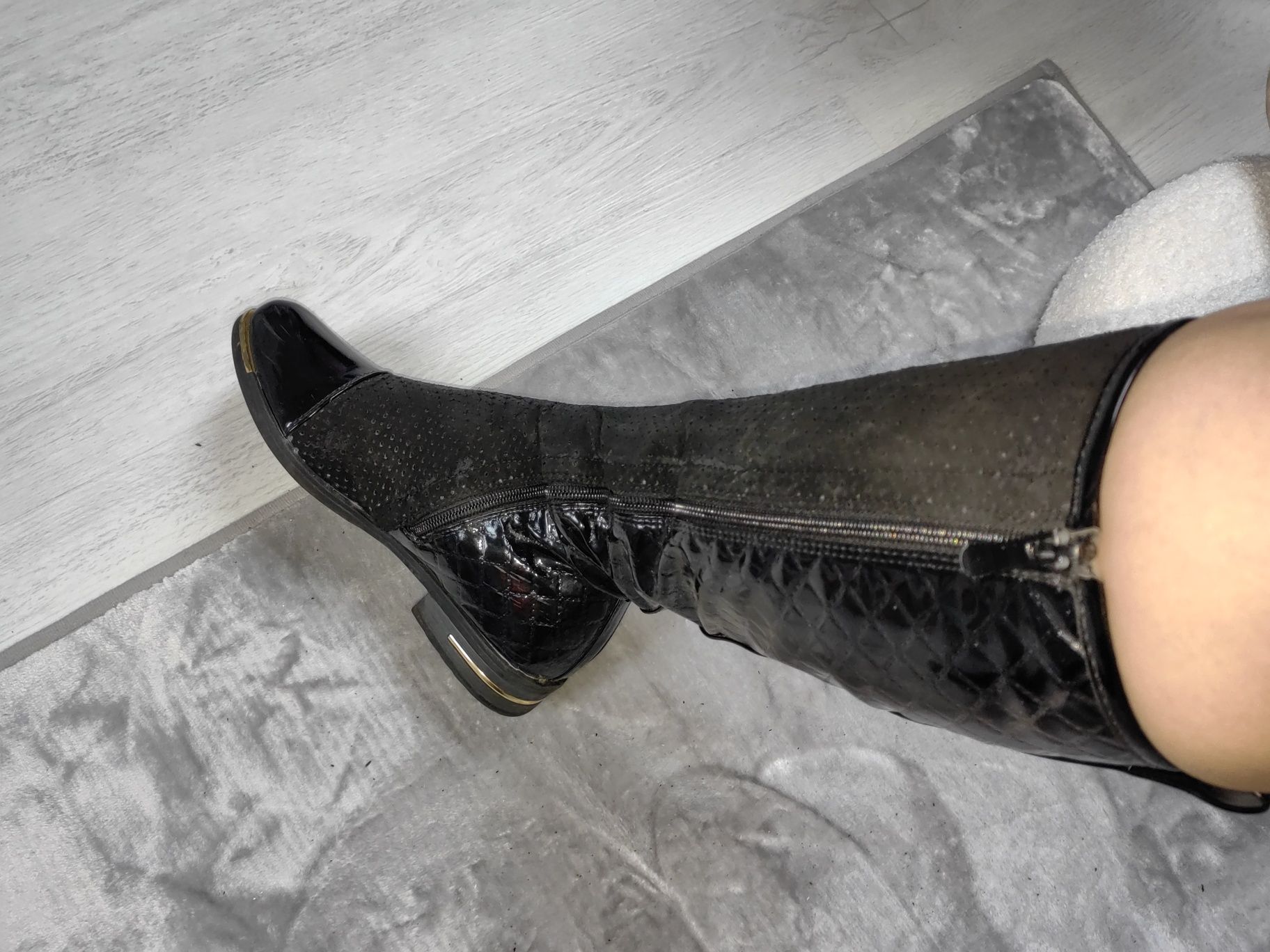 Buty przed kolano ażurowe rozmiar 38
