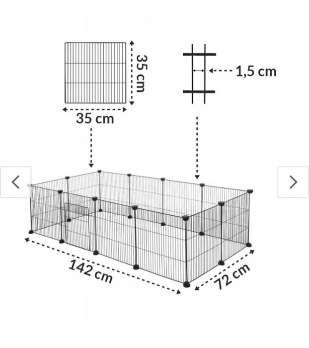 Sprzedam klatkę + kojec w zestawie