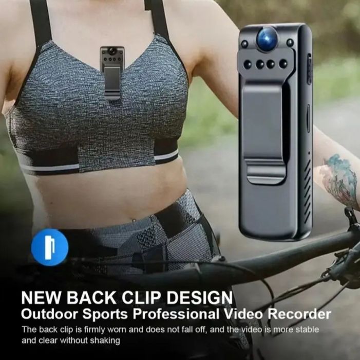 Камера-диктофон с поворотным объективом,боди камера, ночная съемка