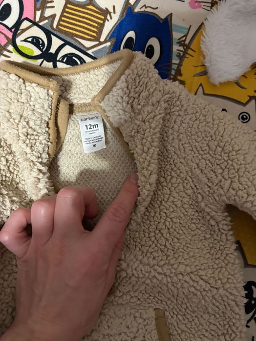 Зимова куртка дитяча 74-80 теплий чоловічок