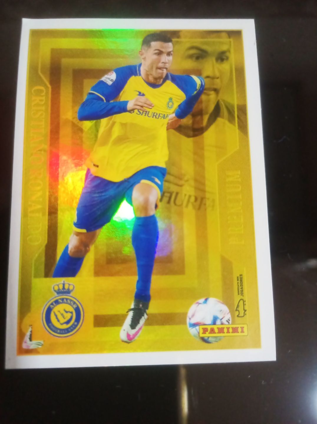 Cartas coleção premium Gold Cristiano Ronaldo & Coates