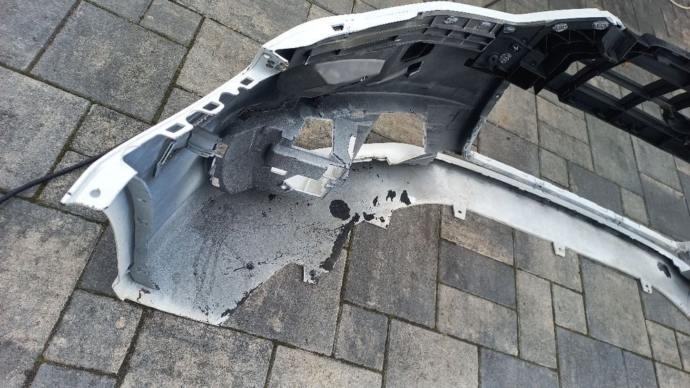 Audi a6 c7 lift 14-18 zderzak przód przedni bialy ly9c
