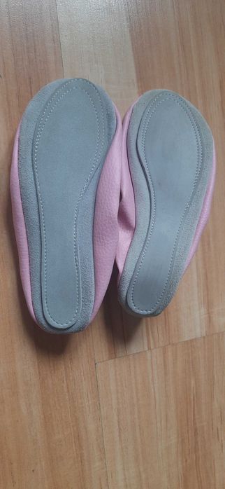 2 PARY:  Skórzane botki PAMAR rozm.38 + nowe baletki r.33