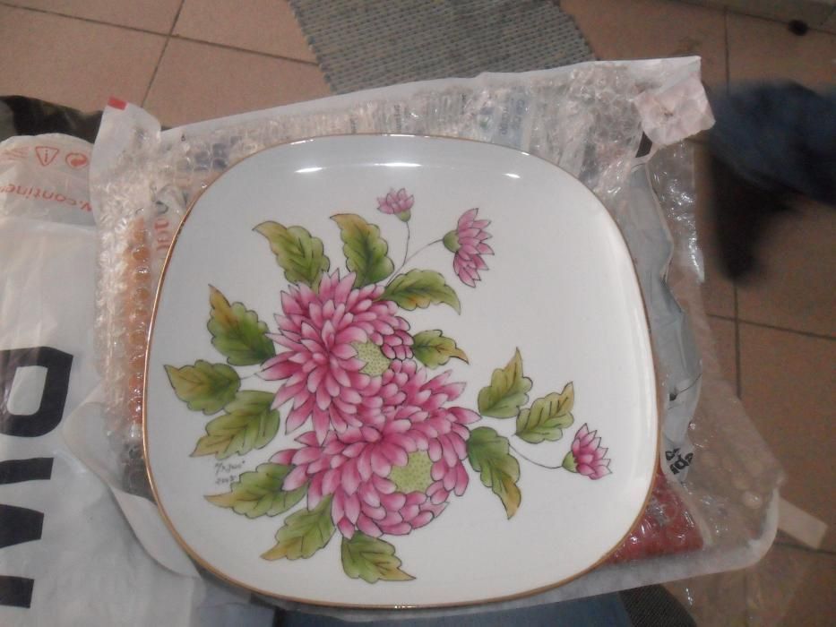Prato pintado à mão