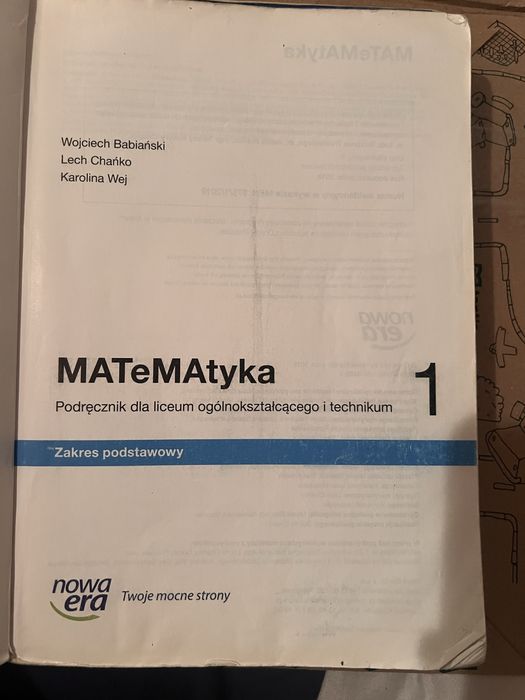 Matematyka 1 nowa era zakres podstawowy