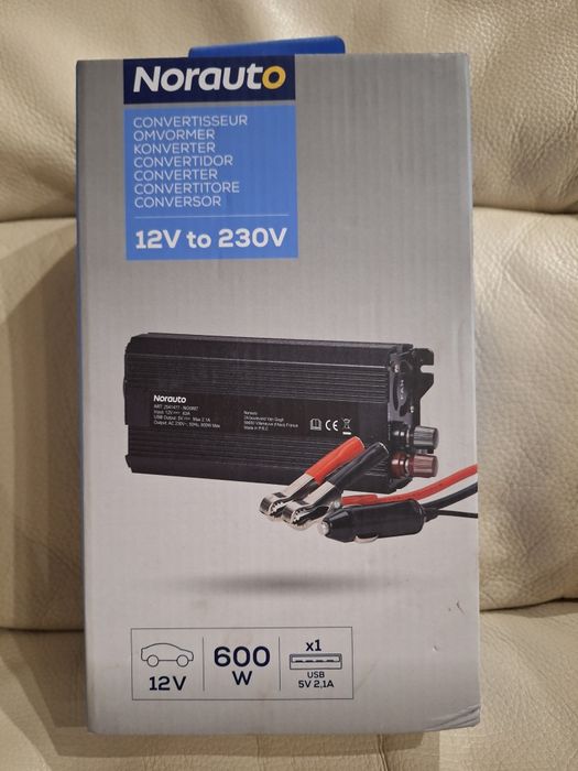 Przetwornica 600 W 12V to 230V Konwerter napięcia samochodowego