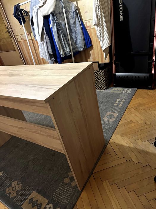 Zadb zadbane / Nowoczesne Biurko Dąb Sonoma z Szufladą - Stan Idealny