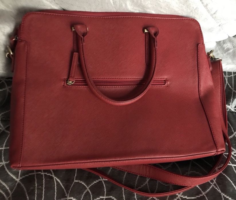 Bolsa mala carteira vermelho escuro nova