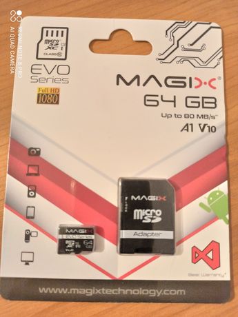 Карта пам'яті Magix microSD 64 gb