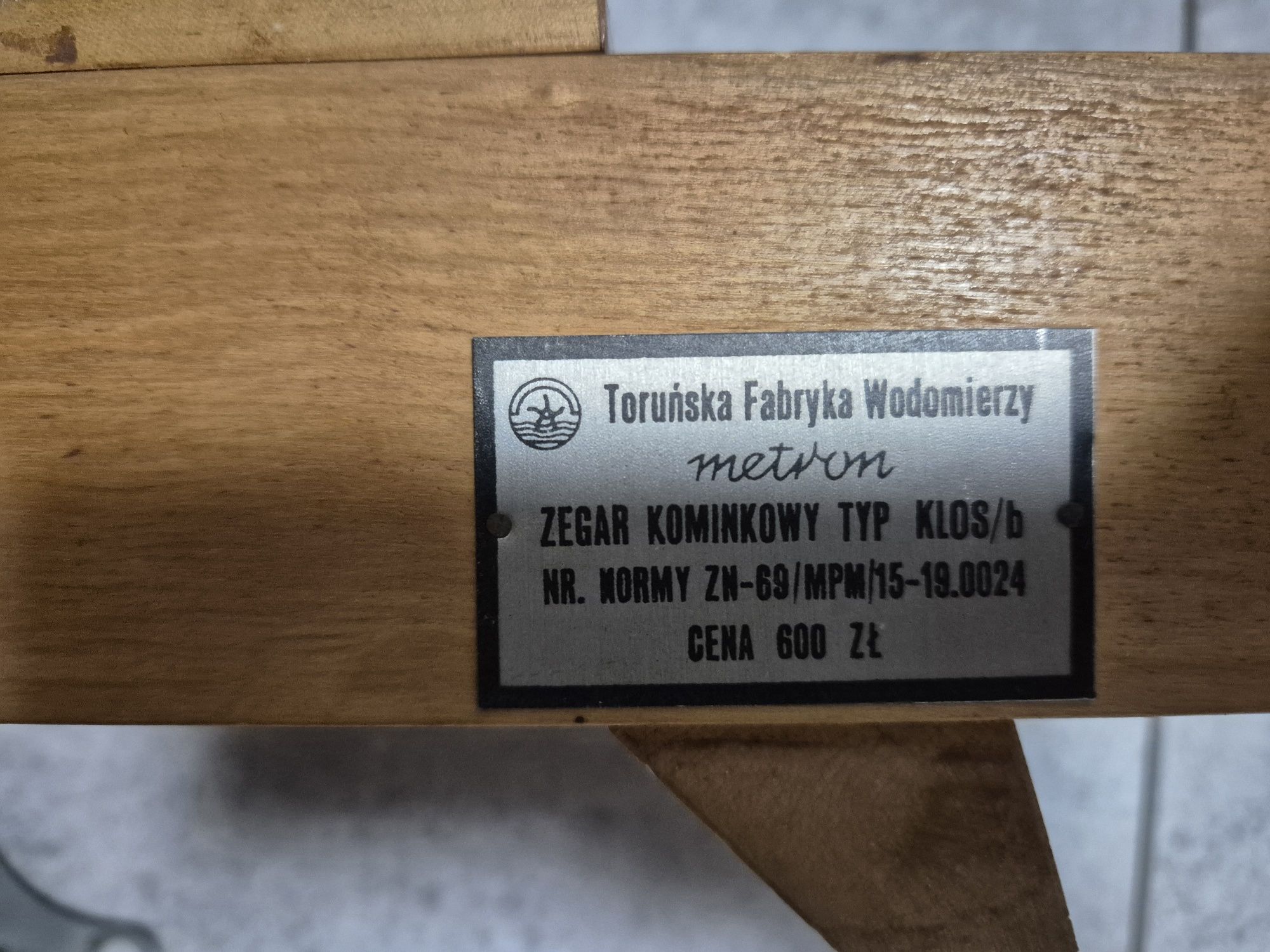 Zegar kominkowy stary klos b