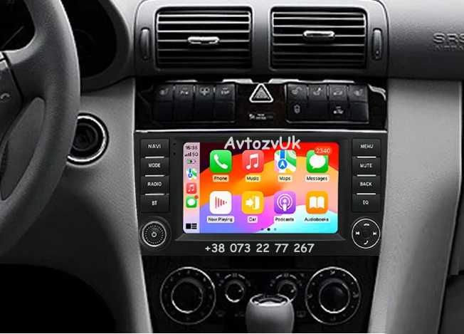 Магнитола Mercedes Benz VITO w209 w203 w463 2 дин CarPlay Android 14