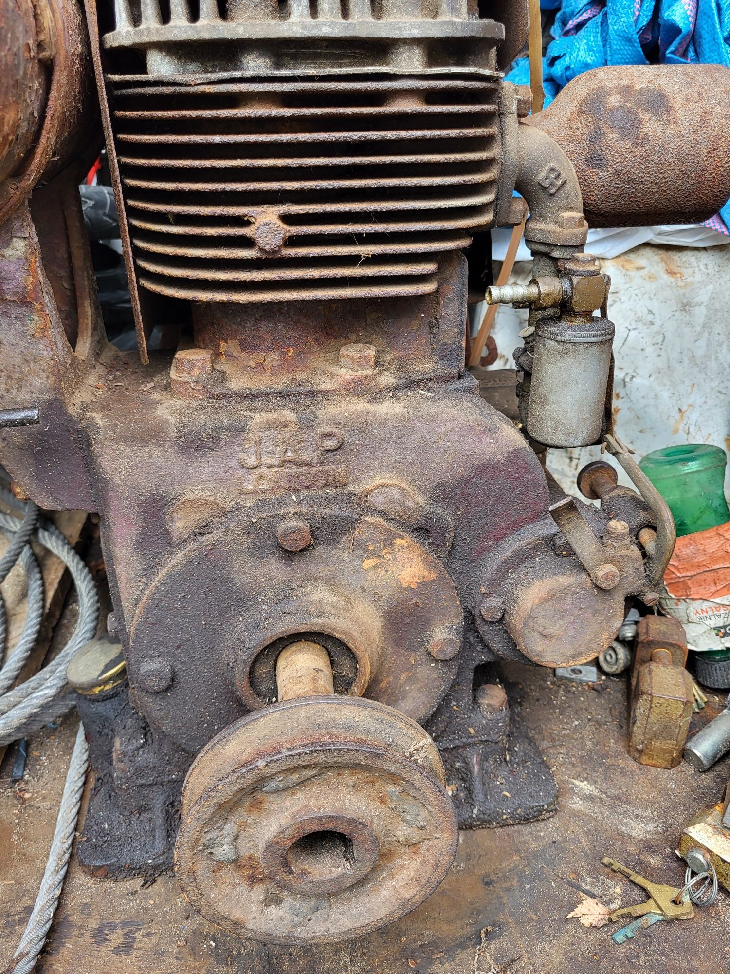 Silnik stacjonarny jap London jednocylindrowy vintage antyk jedyny