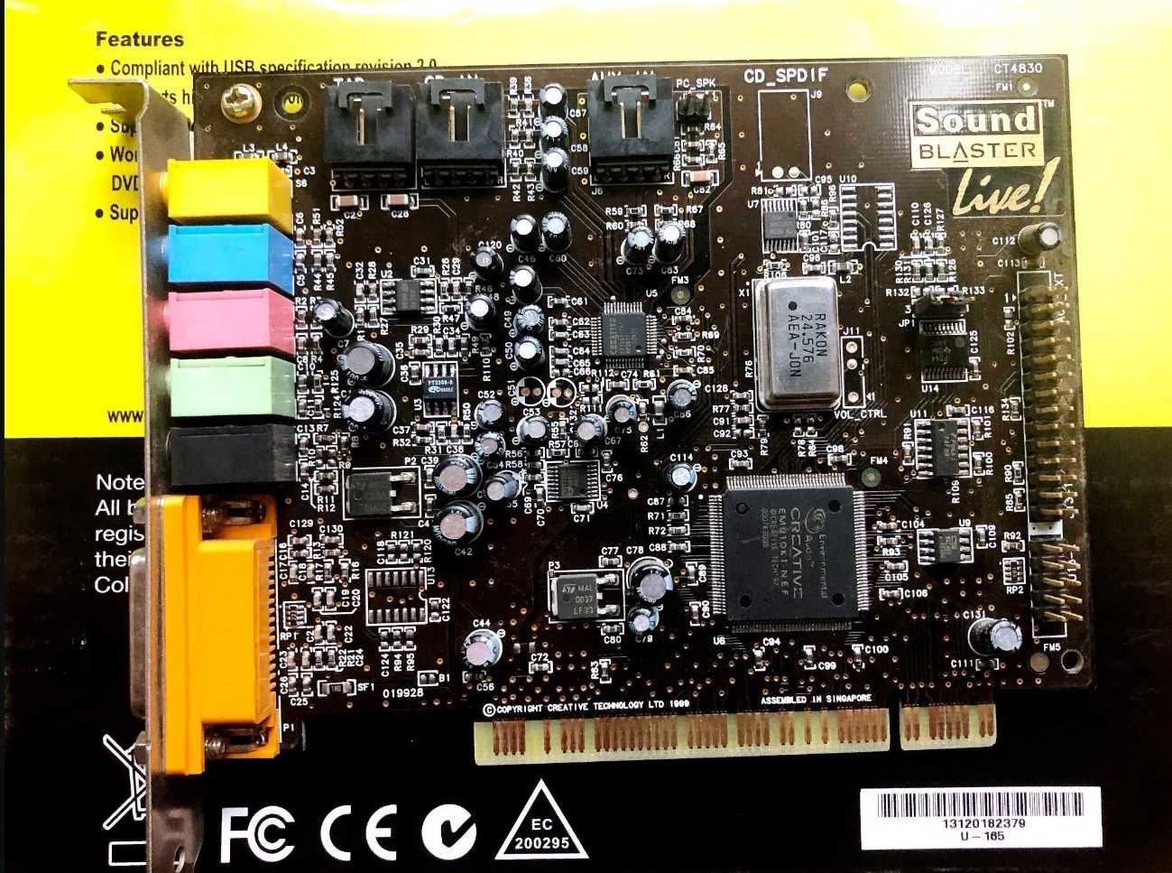 Аудіо карта Creative SB Live! чіп CT4830