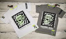 Bluzka krótki rękaw, koszulka t-shirt czaszka świeci w ciemności