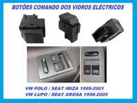 Botões Comando dos Vidros Vw Polo/Seat Ibiza/Cordoba/Lupo/Arosa