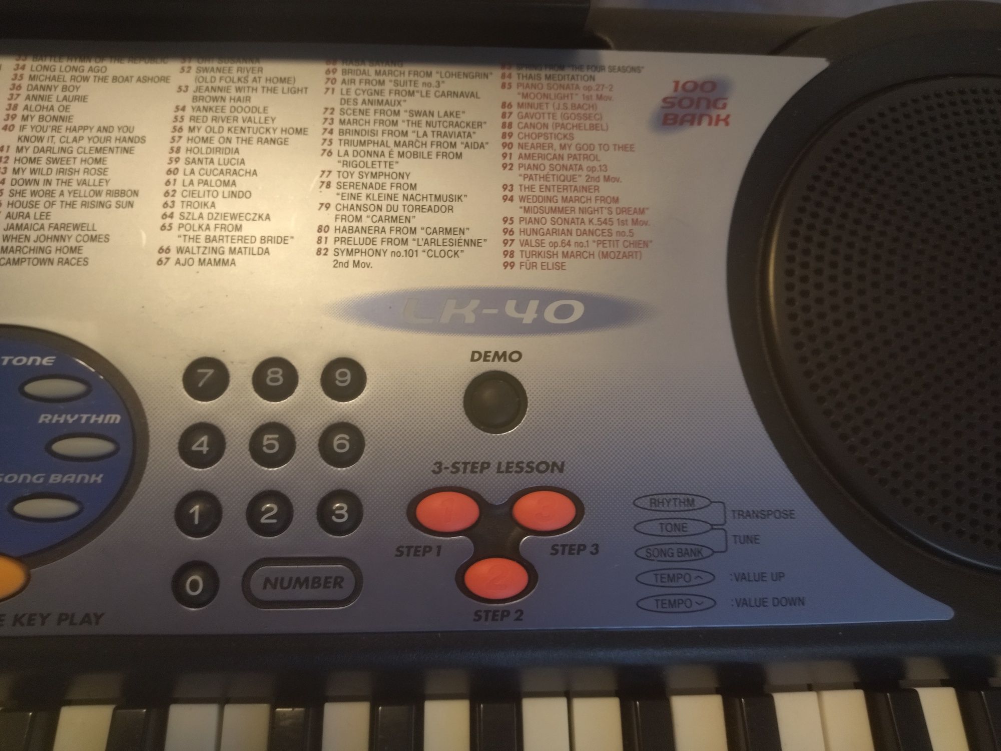 Piano Teclado Casio LK-40