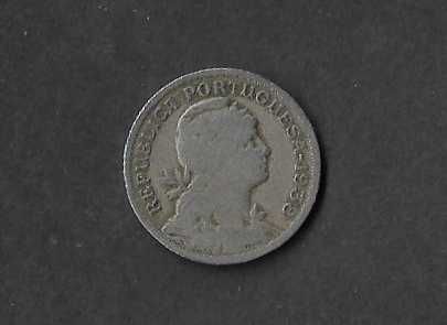 Moeda circulada de 50 centavos. Portugal 1938
